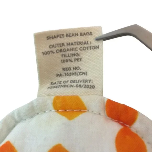 Lovevery Explorer Play Kit Shapes Bean Bags Triangle & Circle Orange Blue - Picture 4 of 5